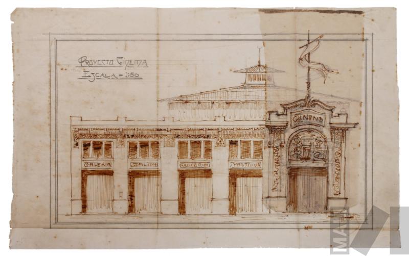 Proyecto de fachada para cinema