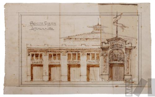 Proyecto de fachada para cinema