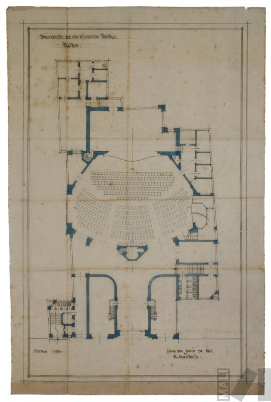 Proyecto de planta para cinema teatro