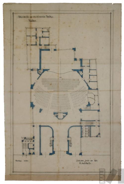 Proyecto de planta para cinema teatro
