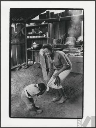 Susana y el "abuelo", valle del Mira
