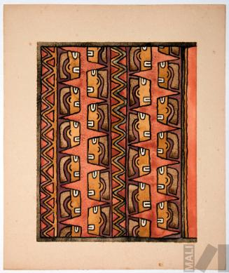 Estudio de motivo Nasca (cabezas trofeo)