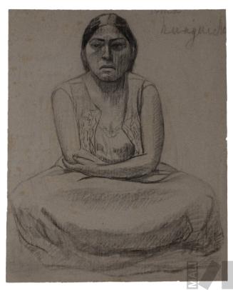 Estudio de indígena sentada