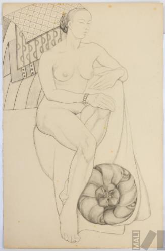Composición con desnudo femenino
