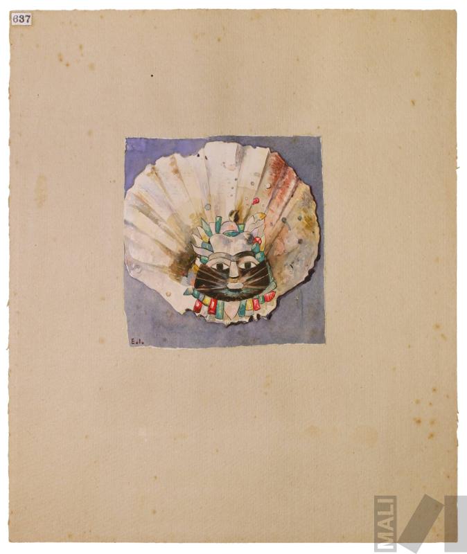 Estudio de objeto Nasca de concha perteneciente al Museo de la Universidad de San Marcos