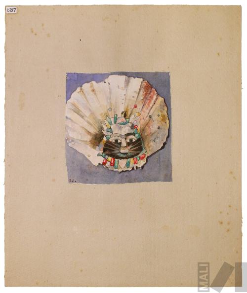 Estudio de objeto Nasca de concha perteneciente al Museo de la Universidad de San Marcos