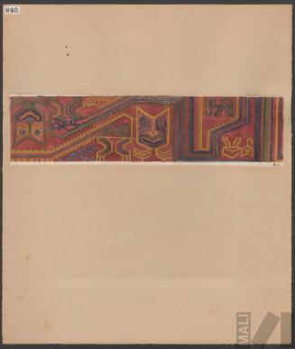 Estudio de textil paracas