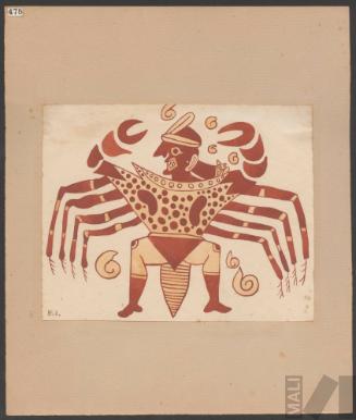 Estudio de motivo moche (cangrejo antropomorfo)
