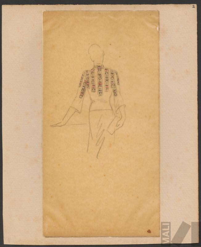 Diseño de traje de mujer