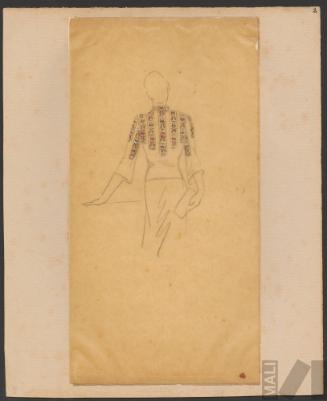 Diseño de traje de mujer