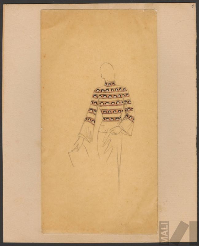 Diseño de traje de mujer