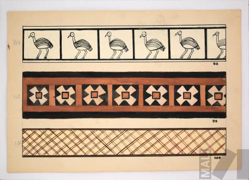 Estudios de ornamentación. Serie 100 motivos de la decoración inka