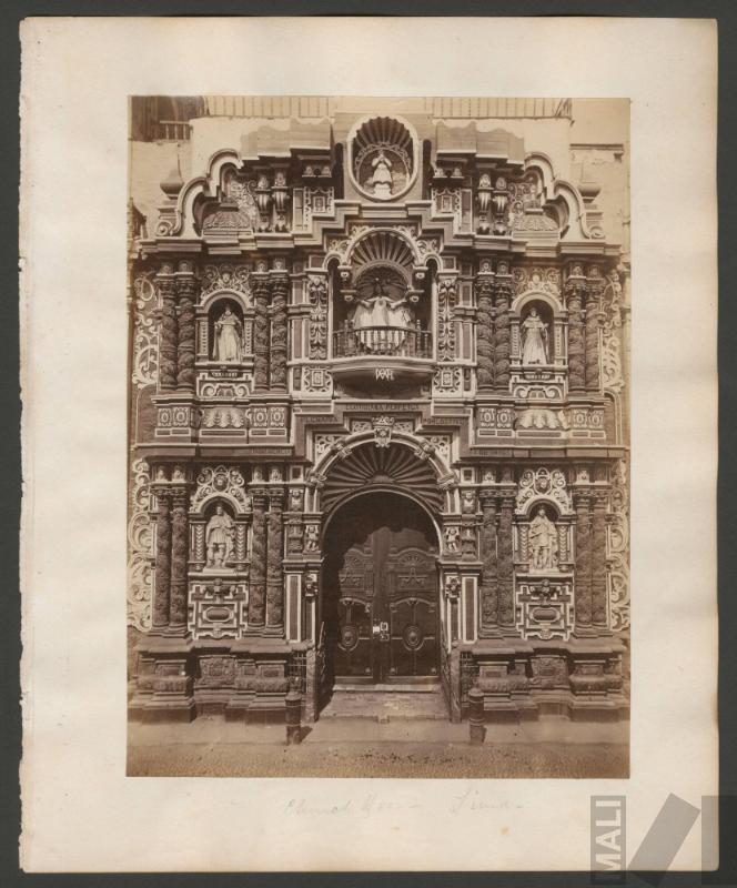 Portada de la iglesia de la Merced, Lima