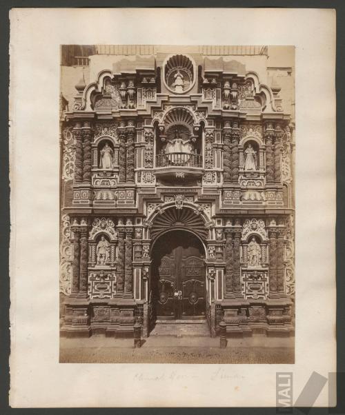 Portada de la iglesia de la Merced, Lima
