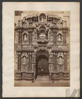 Portada de la iglesia de la Merced, Lima