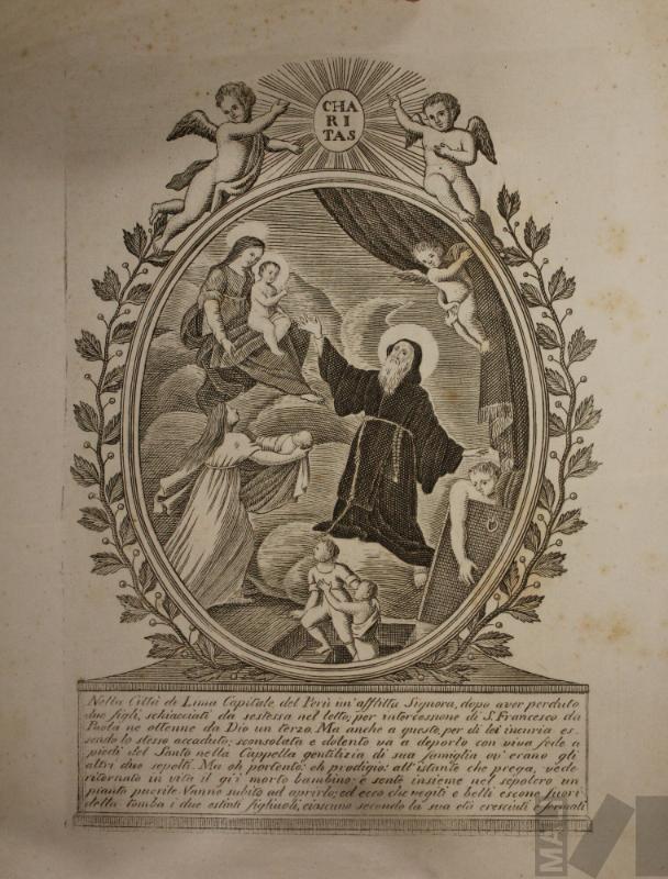 Milagro de san Francisco de Paula en Lima

