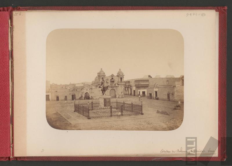 Estatua de Bolivar y la Caridad, Lima