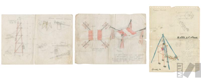 Boceto para construcciones arquitectónicas efímeras. Proyecto Des-hechos en arquitectura