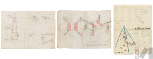 Boceto para construcciones arquitectónicas efímeras. Proyecto Des-hechos en arquitectura