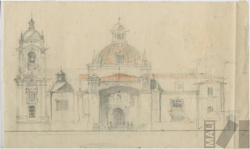 Estudio de iglesia en estilo neocolonial