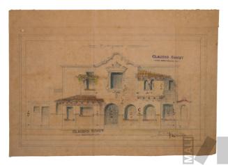 Estudio para casa en estilo neocolonial