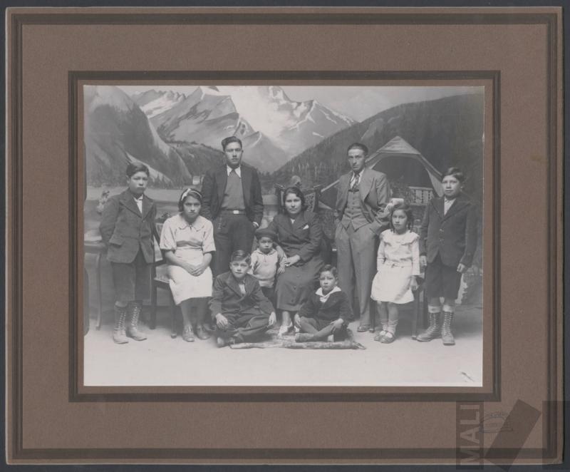 Retrato de grupo familiar