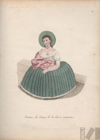 Limeña de la clase media. Serie Voyages au Pérou