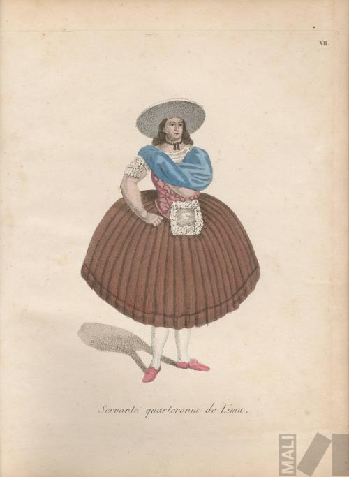 Sirvienta cuarterona de Lima. Serie Voyages au Pérou