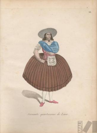 Sirvienta cuarterona de Lima. Serie Voyages au Pérou