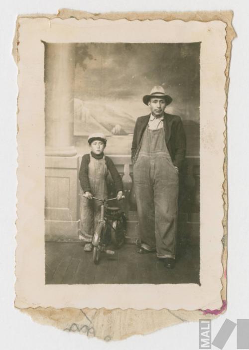 Retrato de padre y niño