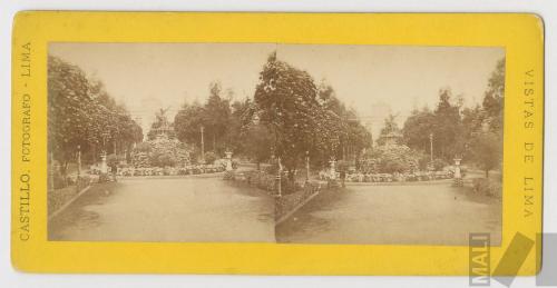 Vista de la Fuente de Neptuno, Lima