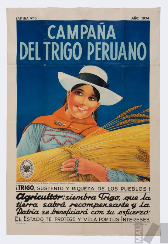 Afiche para la Campaña del Trigo Peruano
