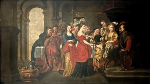 Salomé recibe la cabeza de san Juan Bautista