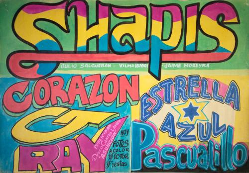 Afiche para presentación de Los Shapis