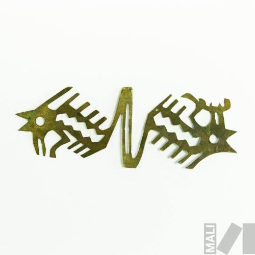 Prototipo para diseño de joyería que representa a dos personajes zoomorfos 