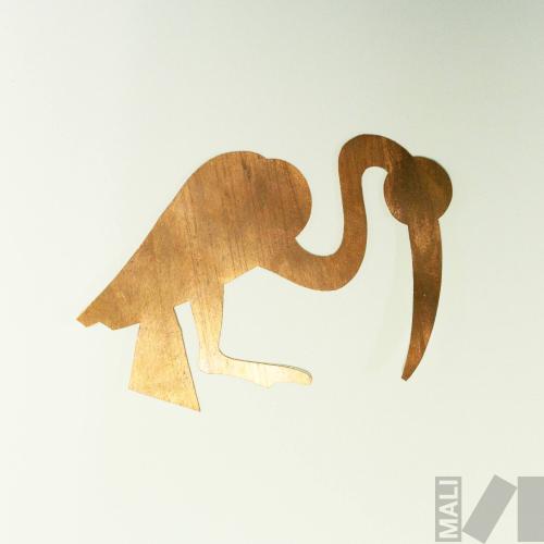 Prototipo para diseño de joyería que representa a un ave