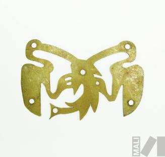 Prototipo para diseño de joyería que representa a dos aves cazando un pez