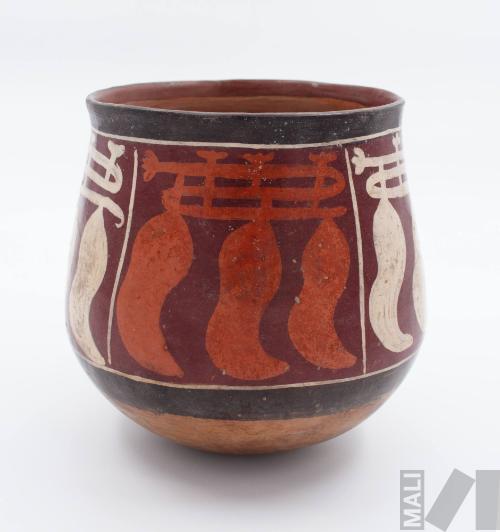 Vaso con motivos de ajíes