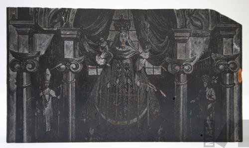 Matriz para grabado de la Virgen de la Candelaria