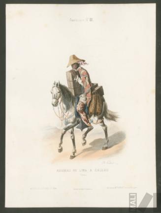 Arriero de Lima a Callao (Pérou) de la serie Musee Cosmopolite