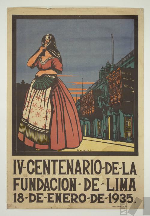 Afiche para el IV Centenario de la Fundación de Lima