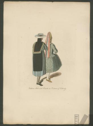 Indians, Male and Female in Costumes of Festivity