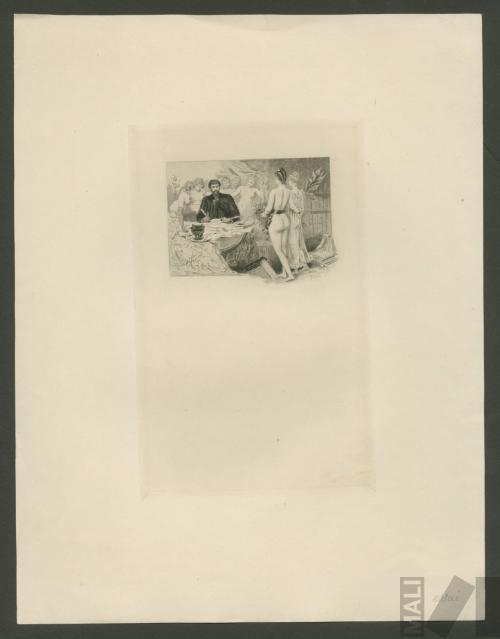 Viñeta para  'Le Paroissien du 
célibataire', libro de Octave 
Uzanne