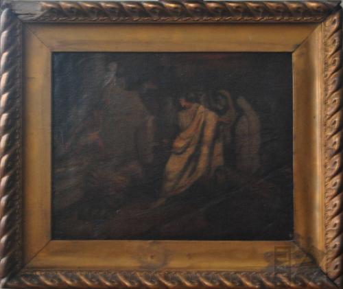 Escena romana con persecución de león