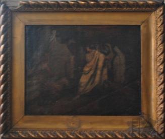 Escena romana con persecución de león