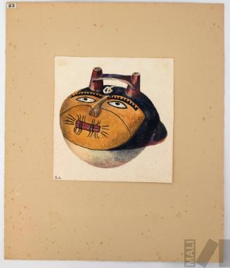 Estudio de cerámica Nasca (cabeza trofeo)