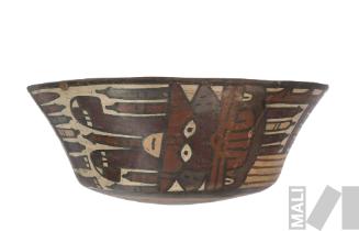 Plato con representación de Ser Mítico Antropomorfo