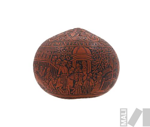 Mate dedicado a Leoncio Rodríguez Manffaurt, teniente de 
infantería