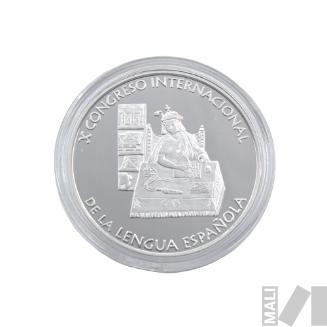 Moneda conmemorativa por el X Congreso Internacional de la Lengua española