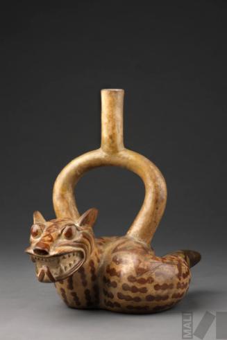 Botella en forma de serpiente-felino